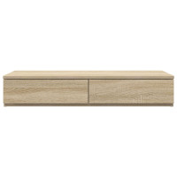 Produktbild för Sänglådor Sonoma-ek 75 x 36,5 x 16,5 cm Konstruerat trä
