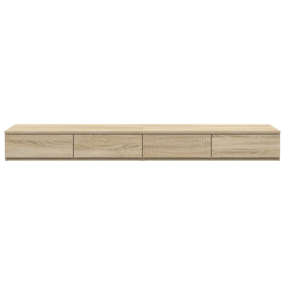 Produktbild för Sänglådor Sonoma-ek 160 x 36,5 x 16,5 cm Konstruerat trä