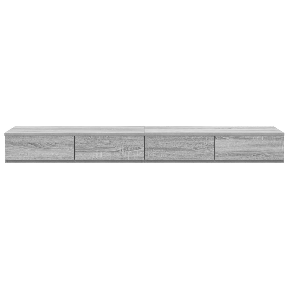 Produktbild för Sänglådor Grå Sonoma 135 x 36,5 x 16,5 cm Konstruerat trä