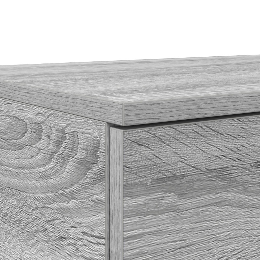 Produktbild för Sänglådor Grå Sonoma 135 x 36,5 x 16,5 cm Konstruerat trä