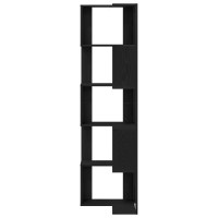 Produktbild för Bokhylla Svart Ek 50 x 50 x 179 cm