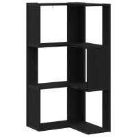 Produktbild för Bokhylla Svart Ek 50 x 50 x 102 cm