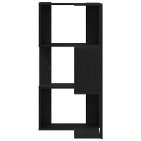 Produktbild för Bokhylla Svart Ek 50 x 50 x 102 cm