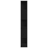 Produktbild för Bokhylla Svart Ek 45 x 23,5 x 162,5 cm