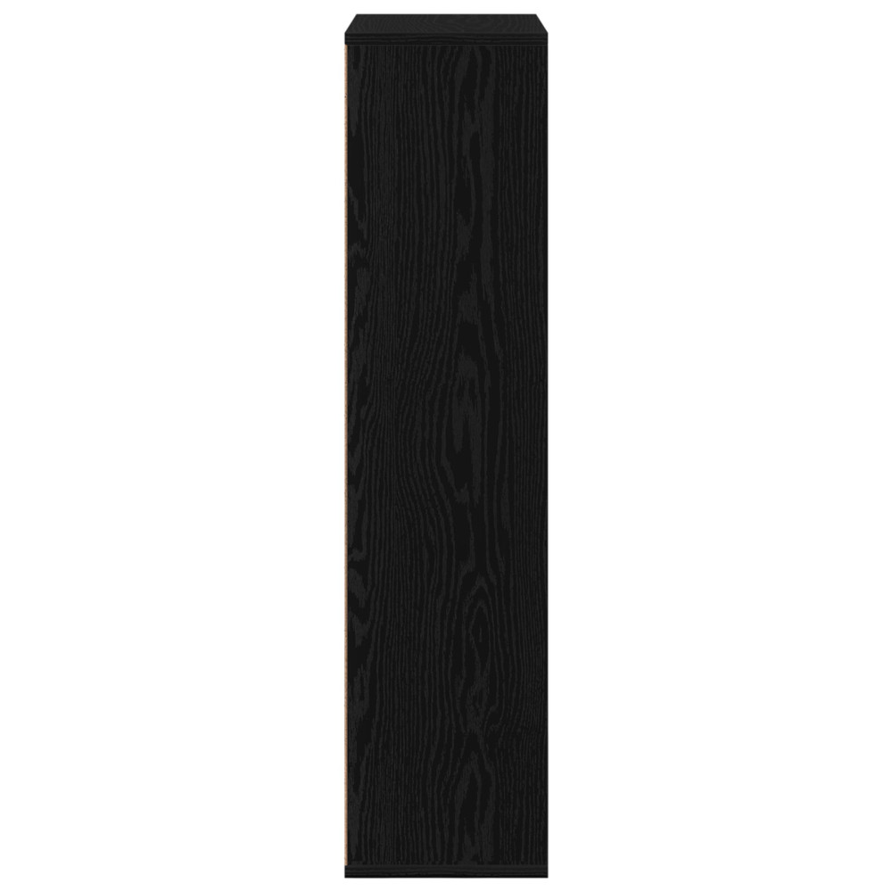 Produktbild för Bokhylla Svart Ek 50 x 25 x 102 cm