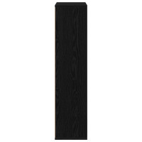 Produktbild för Bokhylla Svart Ek 50 x 25 x 102 cm