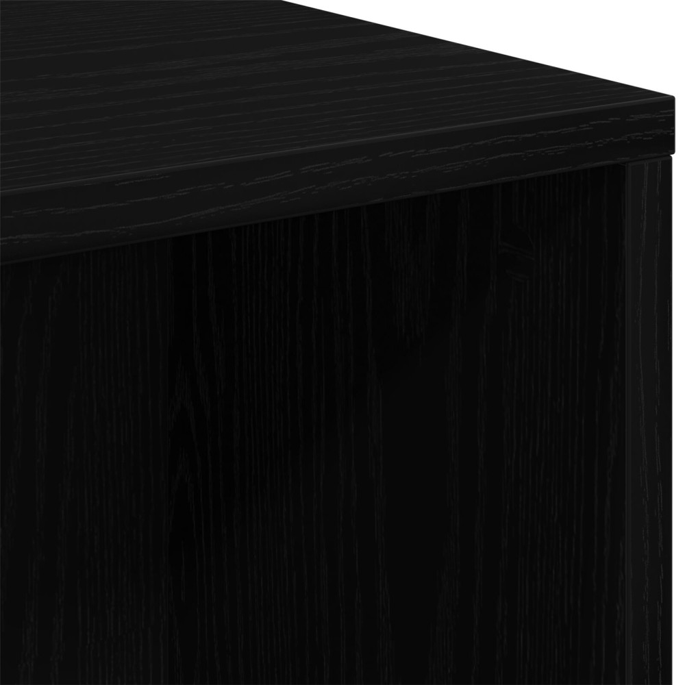 Produktbild för Bokhylla Svart Ek 50 x 25 x 102 cm