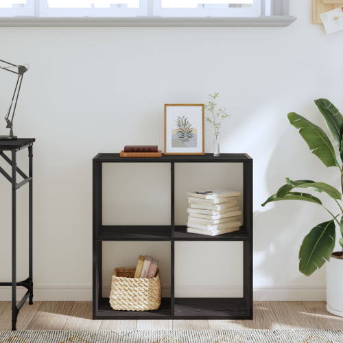 vidaXL Bokhylla Svart Ek 68,5 x 32 x 68,5 cm