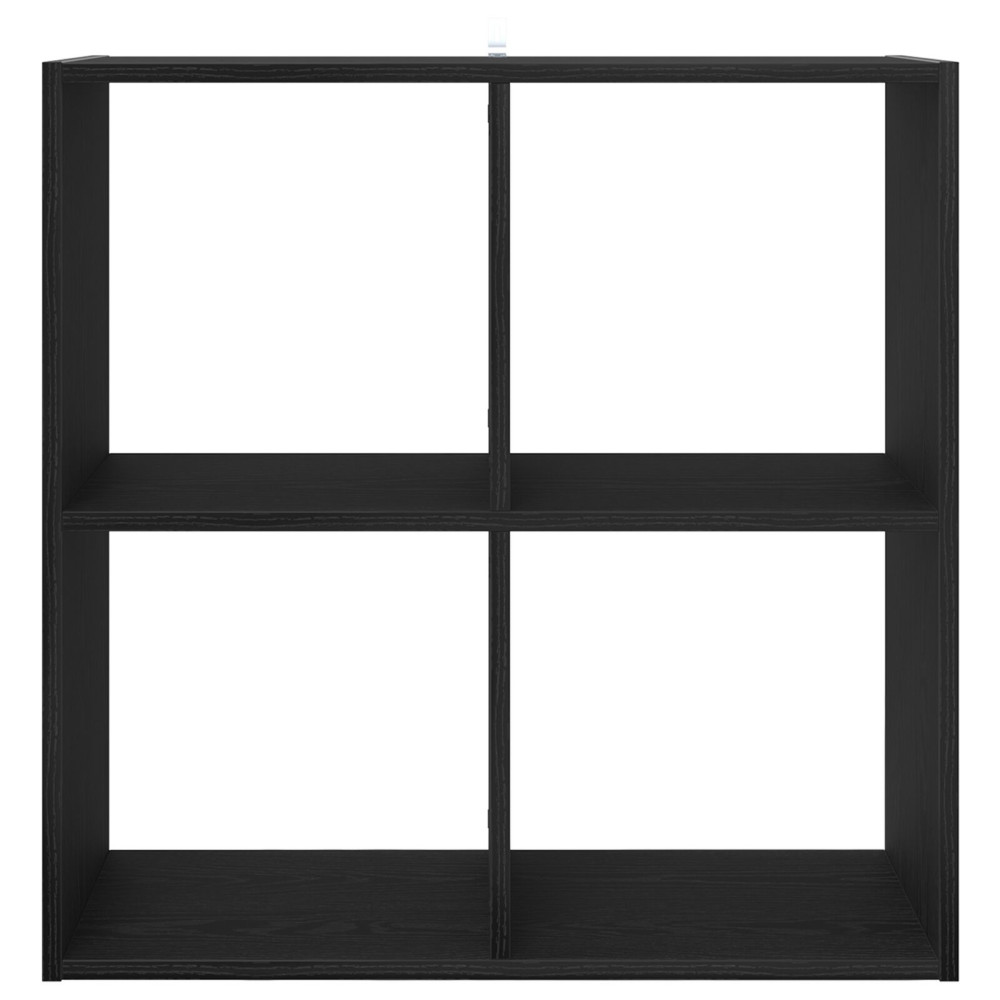 Produktbild för Bokhylla Svart Ek 68,5 x 32 x 68,5 cm