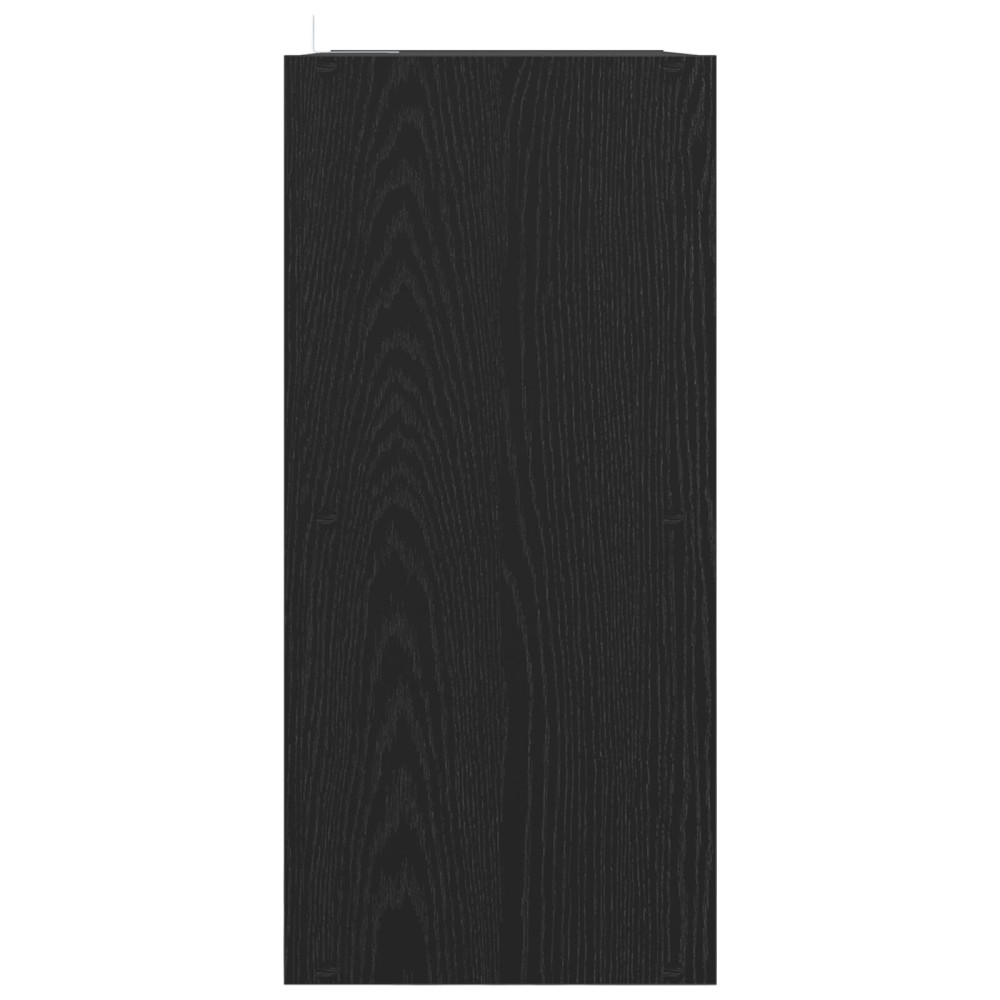 Produktbild för Bokhylla Svart Ek 68,5 x 32 x 68,5 cm