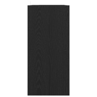 Produktbild för Bokhylla Svart Ek 68,5 x 32 x 68,5 cm
