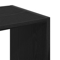 Produktbild för Bokhylla Svart Ek 68,5 x 32 x 68,5 cm
