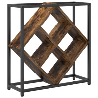 Produktbild för Vinställ Rökt ek 51 x 18 x 52,5 cm Konstruerat trä