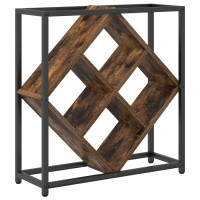 Produktbild för Vinställ Rökt ek 51 x 18 x 52,5 cm Konstruerat trä