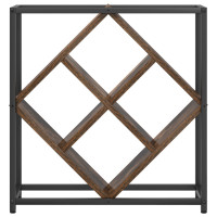 Produktbild för Vinställ Rökt ek 51 x 18 x 52,5 cm Konstruerat trä