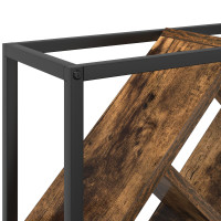 Produktbild för Vinställ Rökt ek 51 x 18 x 52,5 cm Konstruerat trä