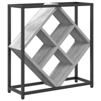 Produktbild för Vinställ Grå Sonoma 51 x 18 x 52,5 cm Konstruerat trä