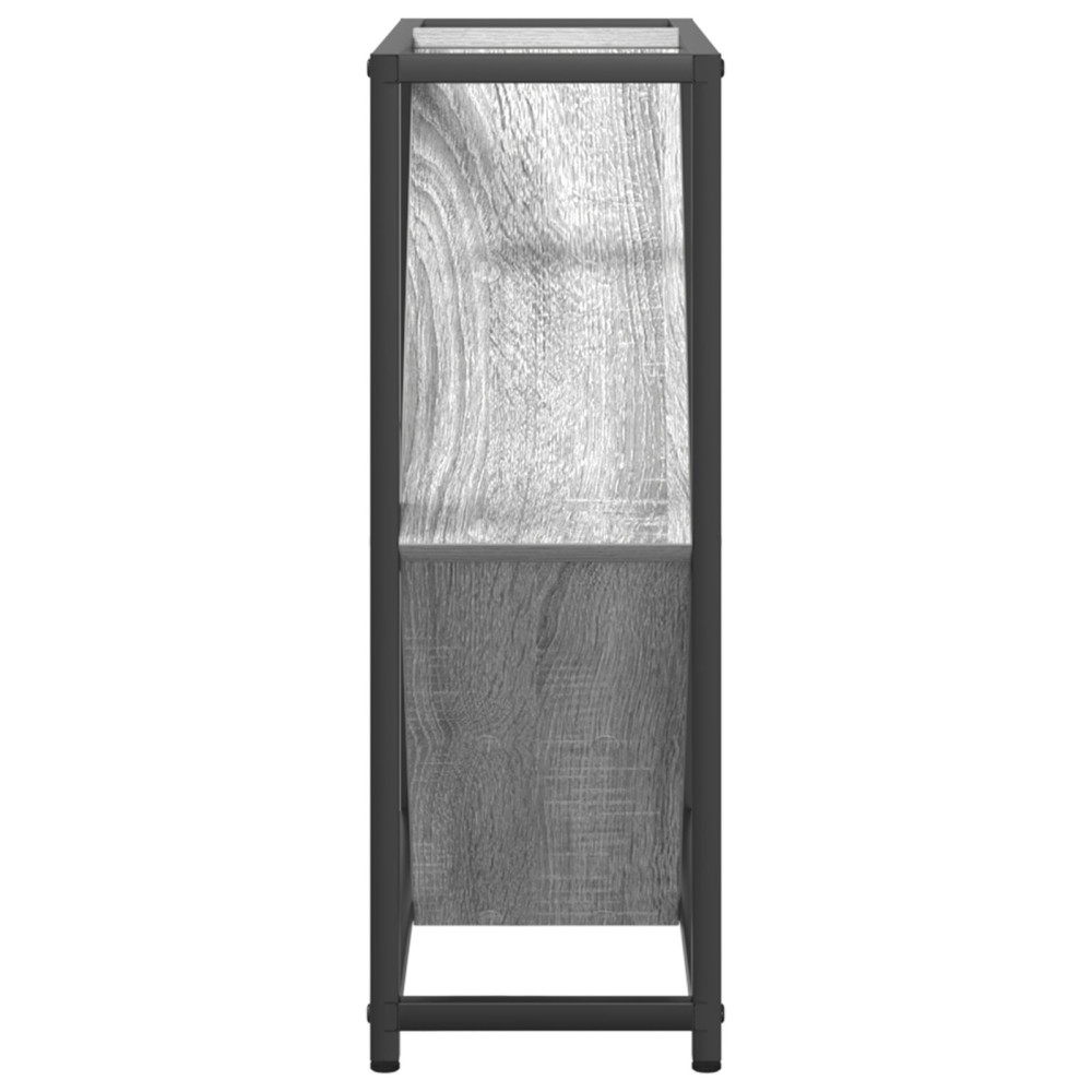 Produktbild för Vinställ Grå Sonoma 51 x 18 x 52,5 cm Konstruerat trä