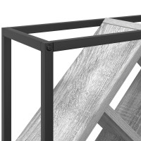 Produktbild för Vinställ Grå Sonoma 51 x 18 x 52,5 cm Konstruerat trä