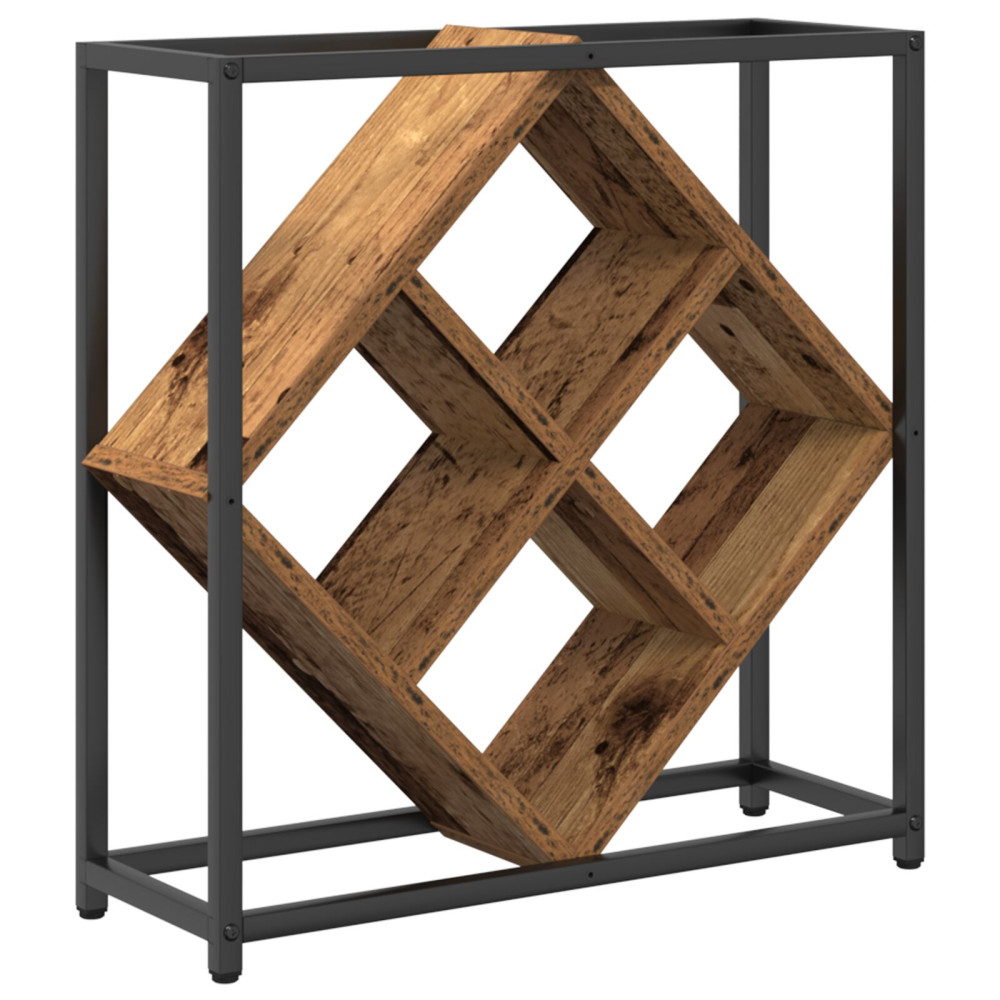 Produktbild för Vinställ Gammalt trä 51 x 18 x 52,5 cm Konstruerat trä