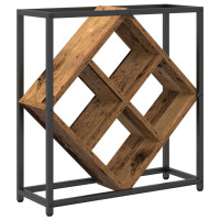 Produktbild för Vinställ Gammalt trä 51 x 18 x 52,5 cm Konstruerat trä