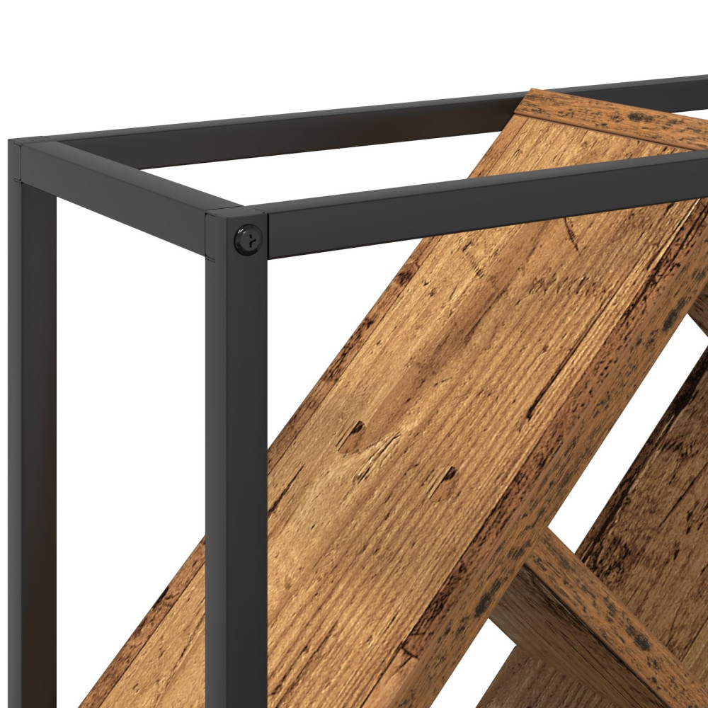 Produktbild för Vinställ Gammalt trä 51 x 18 x 52,5 cm Konstruerat trä