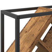 Produktbild för Vinställ Gammalt trä 51 x 18 x 52,5 cm Konstruerat trä