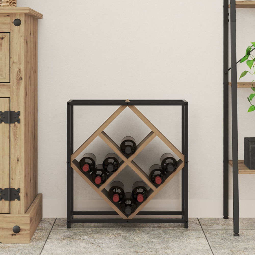 Produktbild för Vinställ Artisan Ek 51 x 18 x 52,5 cm Konstruerat trä