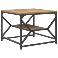 Produktbild för Kaffeebord Artisan Ek 51 x 50 x 40 cm Konstruerat trä och stål
