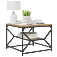 Produktbild för Kaffeebord Artisan Ek 51 x 50 x 40 cm Konstruerat trä och stål
