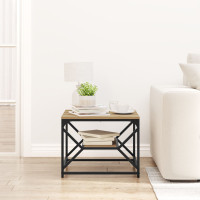 Produktbild för Kaffeebord Artisan Ek 51 x 50 x 40 cm Konstruerat trä och stål