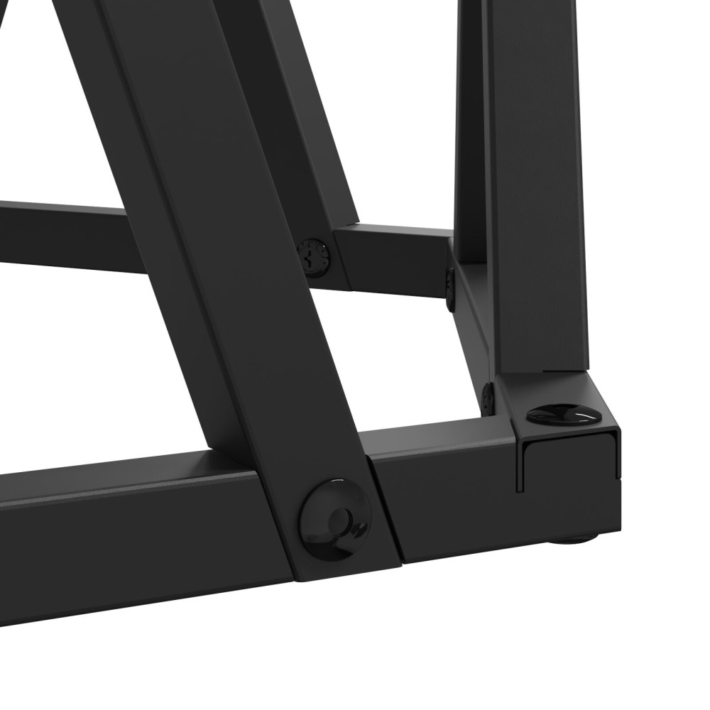 Produktbild för Sidobord 2 pcs Rökt ek Konstruerat trä och stål