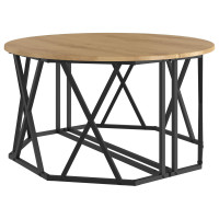 Produktbild för Kaffeebord Artisan Ek 80 x 80 x 42 cm Konstruerat trä och stål