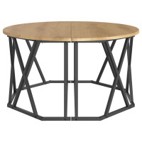 Produktbild för Kaffeebord Artisan Ek 80 x 80 x 42 cm Konstruerat trä och stål