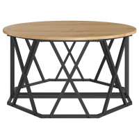 Produktbild för Kaffeebord Artisan Ek 80 x 80 x 42 cm Konstruerat trä och stål