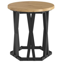Produktbild för Nestande Sidobord 3 pcs Artisan Ek Konstruerat trä och stål