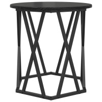 Produktbild för Kaffeebord 2 pcs Svart Ek Konstruerat trä och stål