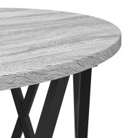 Produktbild för Kaffeebord 2 pcs Grå Sonoma Konstruerat trä och stål