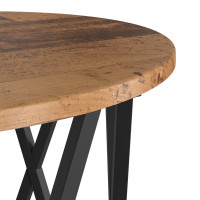 Produktbild för Kaffeebord 2 pcs Gammalt trä Konstruerat trä och stål
