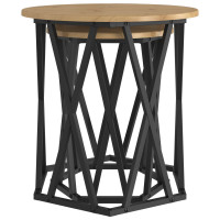 Produktbild för Kaffeebord 2 pcs Artisan Ek Konstruerat trä och stål