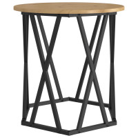 Produktbild för Kaffeebord 2 pcs Artisan Ek Konstruerat trä och stål