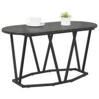 Produktbild för Kaffeebord Svart Ek 80 x 40 x 40.5 cm
