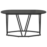 Produktbild för Kaffeebord Svart Ek 80 x 40 x 40.5 cm