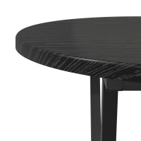 Produktbild för Kaffeebord Svart Ek 80 x 40 x 40.5 cm