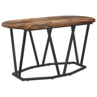 Produktbild för Kaffeebord Rökt ek 80 x 40 x 40.5 cm