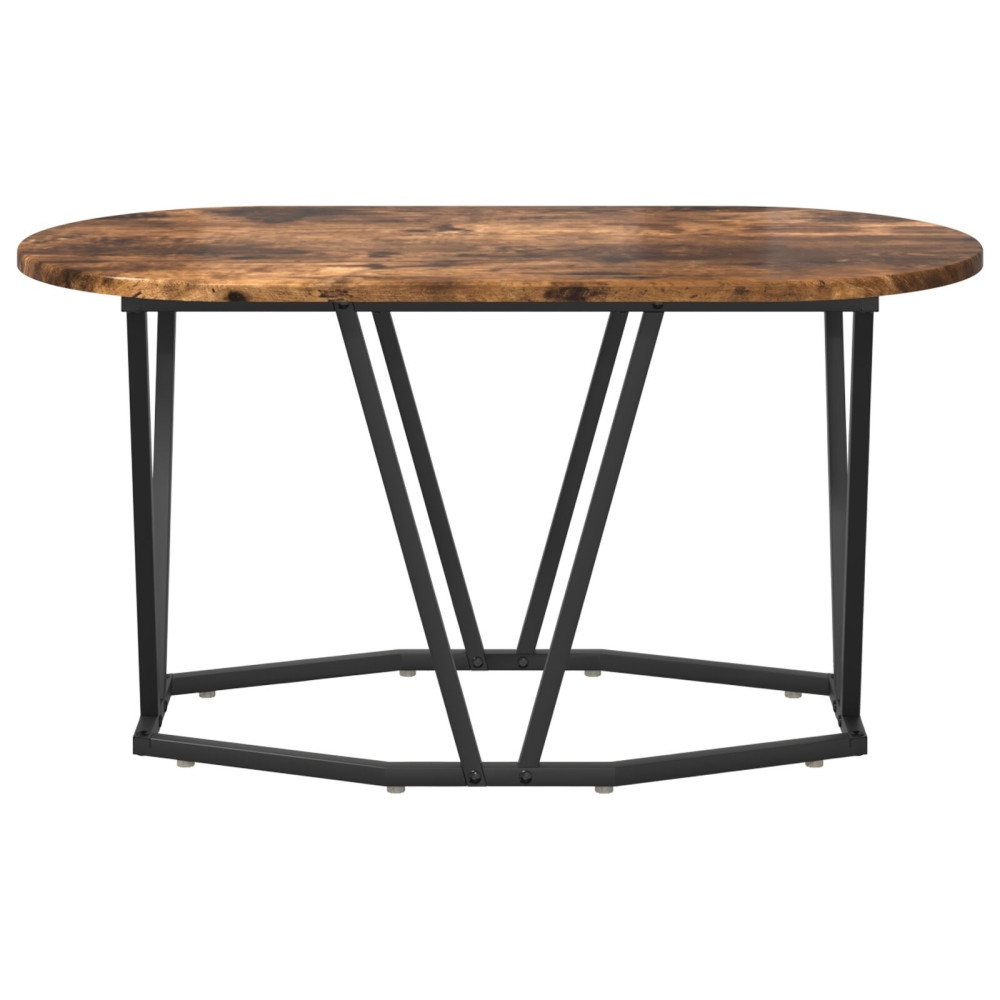Produktbild för Kaffeebord Rökt ek 80 x 40 x 40.5 cm