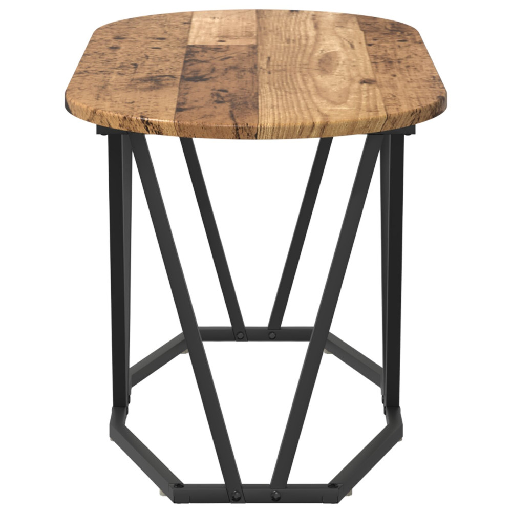 Produktbild för Kaffeebord Gammalt trä 80 x 40 x 40.5 cm