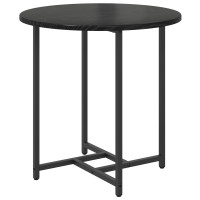 Produktbild för Sidobordsset 2 pcs Svart Ek