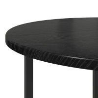 Produktbild för Sidobordsset 2 pcs Svart Ek