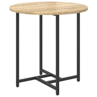 Produktbild för Sidobordsset 2 pcs Sonoma Ek och Svart
